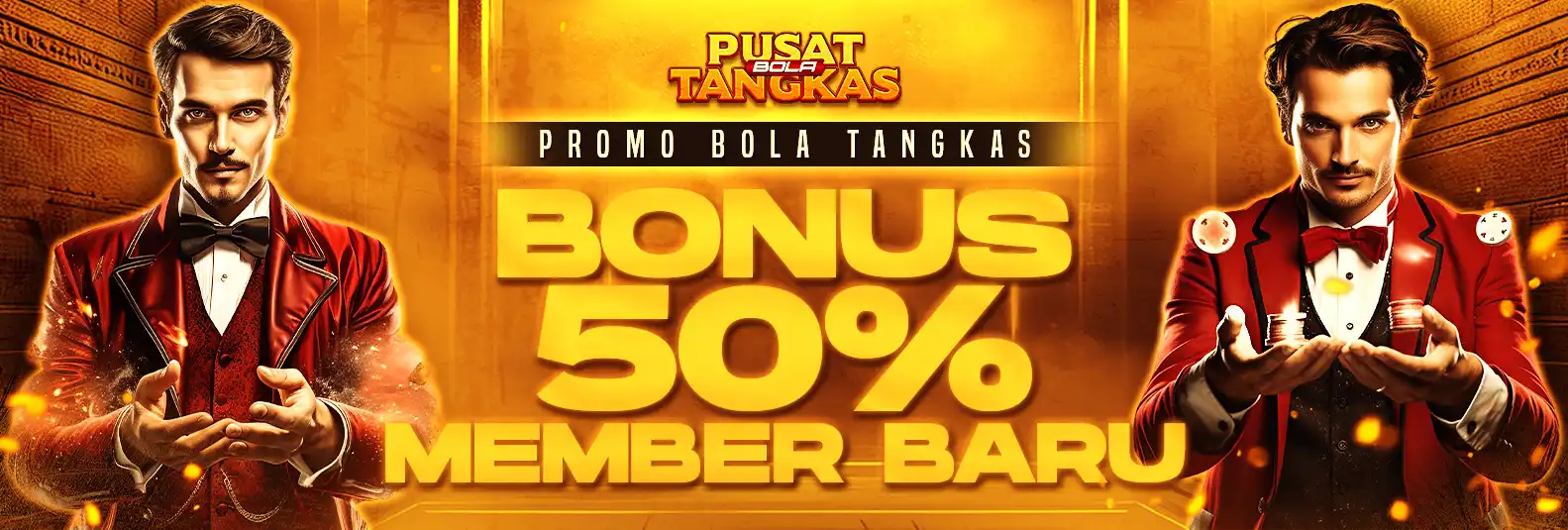 BONUS MEMBER BARU 50% BOLA TANGKAS